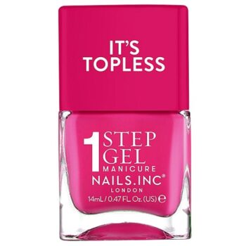 Nails Inc Nails.inc It's Topless 1-Step Gel Nail Polish Olivia Hot Pink (14ml)