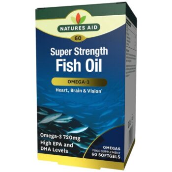 Natures Aid Super Strength Omega-3 Fish Oil Softgels