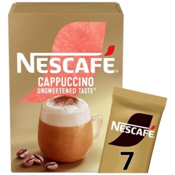 Nescafe Gold Cappuccino Unsweetened Instant Coffee Sachets (7 x 99.4g)