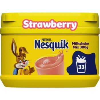 Nesquik Strawberry flavoured milkshake powder tub (300g)