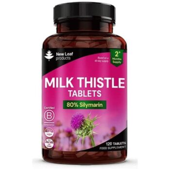 New Leaf Milk Thistle Tablets P S 120 Vegan Tablets (4000mg)