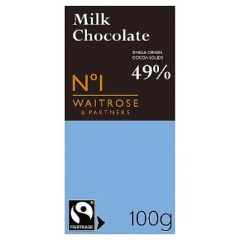 No.1 Fairtrade Dominican Republic Milk Chocolate (100g)