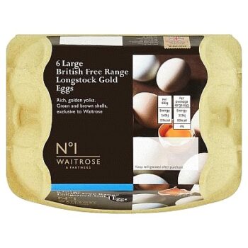 No.1 Large Longstock Gold Free Range Eggs (6)