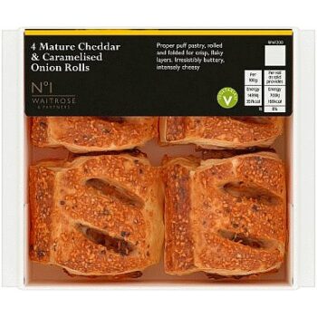 No.1 Mature Cheddar Cheese & Caramelised Onion Rolls (188g)