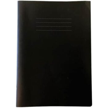 Nu Education A4 Sketchbook Black Plain Pages