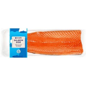 Ocado Side of Salmon Skin On & Boneless (1kg)