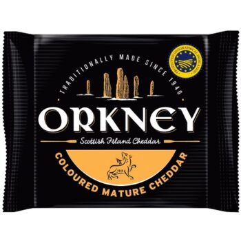 Orkney Coloured Mature Cheddar (200g)