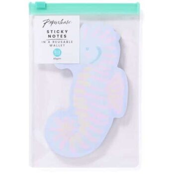 Paperchase Happy As a Fish XL Seahorse Sicky Notes