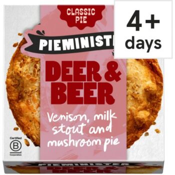 Pieminister Deer & Beer Pie with Wild Venison Milk Stout & Mushroom (255g)