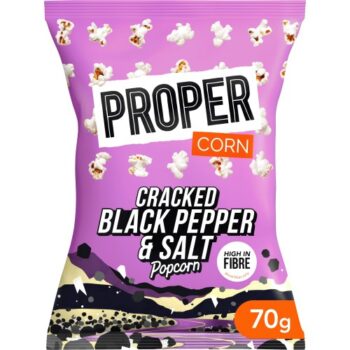 PROPERCORN Cracked Black Pepper & Salt Popcorn (70g)