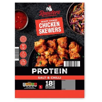 Protein Salt & Chilli Ready Cooked Chicken Skewers