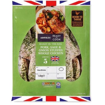 Roast in the Bag Pork Sage & Onion Stuffed Whole Chicken