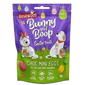 Rosewood Easter Bunny & Boop Choc Mini Eggs for Dogs Treat (150g)