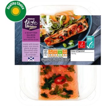 Sainsbury's 2 Scottish Salmon Fillets with Teriyaki Glaze Taste the Difference (260g)