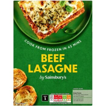 Sainsbury's Beef Lasagne Ready Meal For 1 (400g)