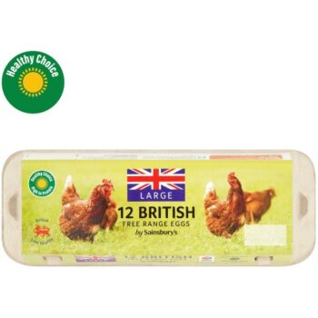 Sainsbury's British Free Range Eggs Large (12)