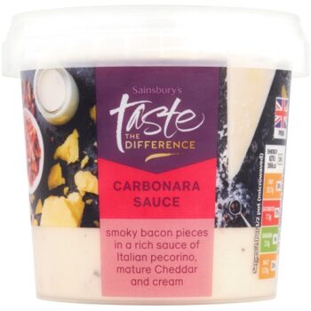 Sainsbury's Carbonara Sauce Taste the Difference (Serves 2) (350g)