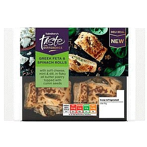 Sainsbury's Greek Feta & Spinach Rolls Taste the Difference (188g)