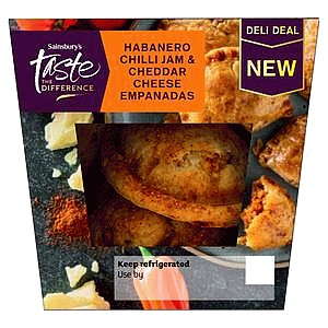Sainsbury's Habanero Chilli Jam & Cheddar Cheese Empanadas Taste the Difference (100g)