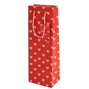 Sainsbury's Home Hearts Bottle Bag Red & Pink