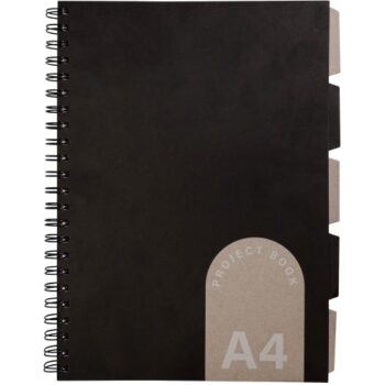Sainsbury's Home Project Book Black White Grey A4