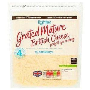 Sainsbury's Lighter Mature Grated Cheese (250g)