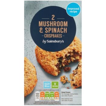 Sainsbury's Mushroom & Spinach Crispbakes (2 x 240g)