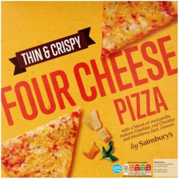 Sainsbury's Thin & Crispy Four Cheese Pizza (354g)