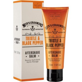 Scottish Fine Soaps Men's Grooming Thistle & Black Pepper Aftershave Balm (75ml)