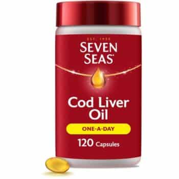 Seven Seas Cod Liver Oil One A Day Omega-3 Fish Oil & Vitamin D 120 Caps