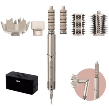 Shark Flexstyle 5-In-1 Air Styler & Hair Dryer With Storage Case Stone [Hd446Sluk] 2025 Edition