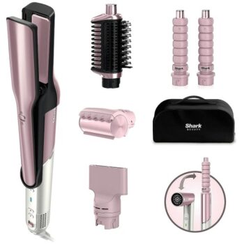 Shark Glam Ceramic & Air Styling Drying System With Frizz Fighter Pink