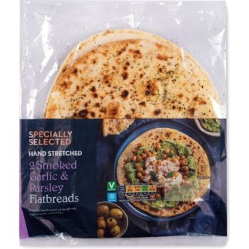 Specially Selected Smoked Garlic And Parsley Flatbreads (2 x 200g)