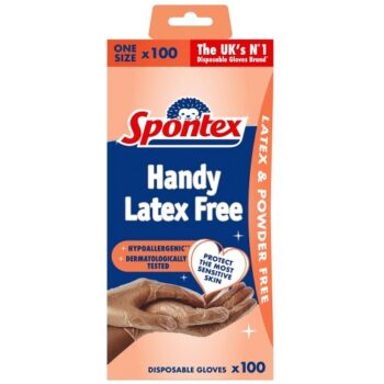 Spontex Protect Vinyl Disposable Gloves Powder Free Large