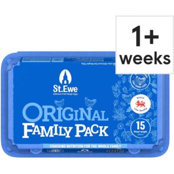 ST. EWE FREE RANGE EGGS Original Family Pack Mixed Weight 15 Eggs