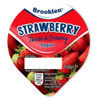 Strawberry Flavour Thick & Creamy Yogurt
