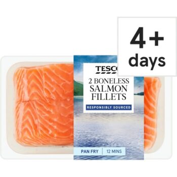 Tesco 2 Boneless Salmon Fillets (260g)