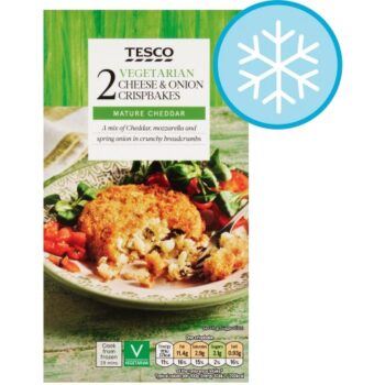 Tesco 2 Vegetarian Cheese & Onion Crisp Bakes (240g)