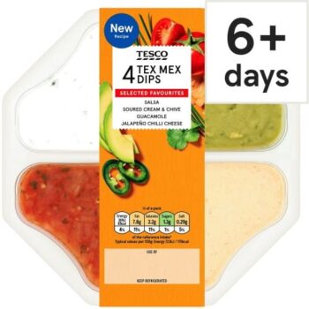 Tesco 4 Tex Mex Dips (400g)