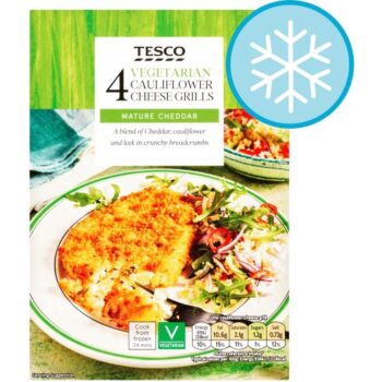 Tesco 4 Vegetarian Cauliflower Cheese Grills (397g)