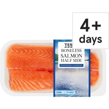 Tesco Boneless Salmon Half Side (500g)