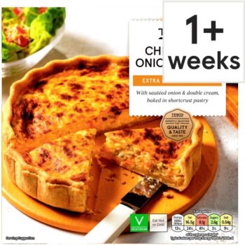 Tesco Cheddar & Onion Quiche (400g)