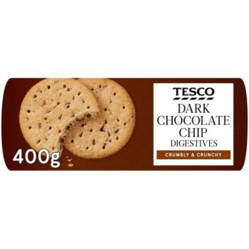 Tesco Chocolate Chip Digestive Biscuits (400g)