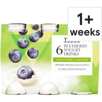 Tesco Cholesterol Reducing Blueberry Yogurt Drink (6 x 100g)