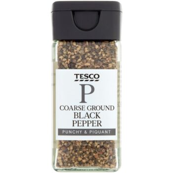 Tesco Coarse Black Pepper (50g)