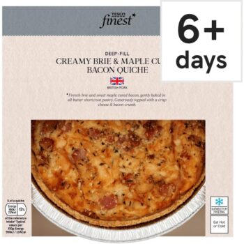 Tesco Finest Brie & Bacon Quiche (400g)