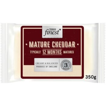 Tesco Finest Mature English Cheddar Cheese (350g)