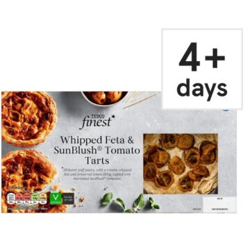 Tesco Finest Whipped Feta & Sunblush Tomato Tarts (270g)