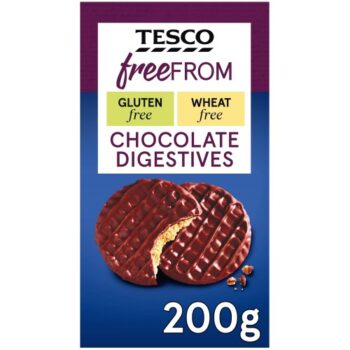 Tesco Free From Chocolate Digestives (200g)