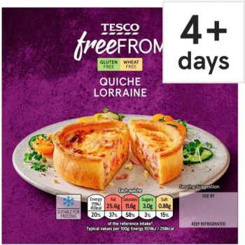 Tesco Free From Quiche Lorraine (160g)